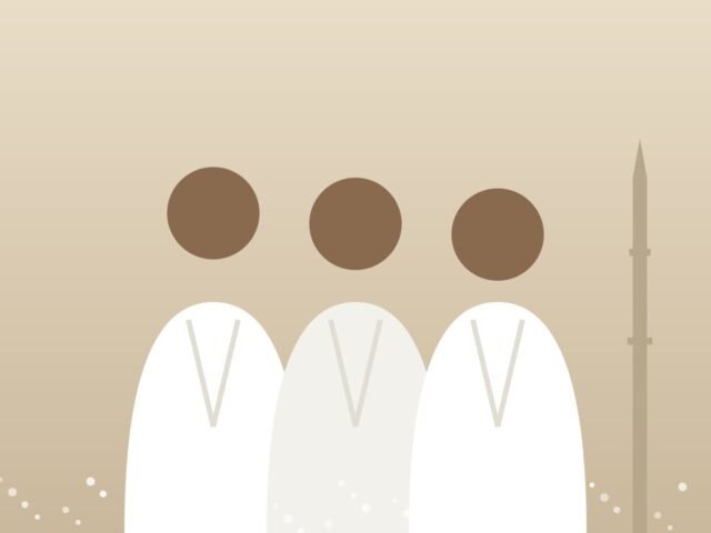 Pilgrims in ihram