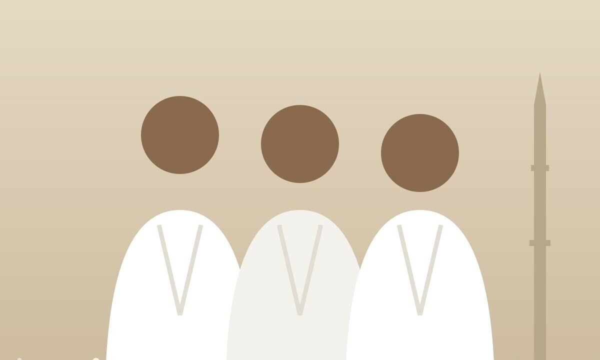 Pilgrims in ihram