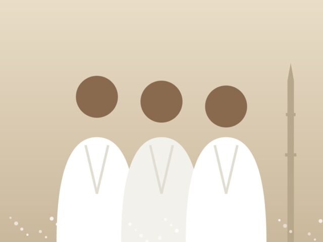 Pilgrims in ihram