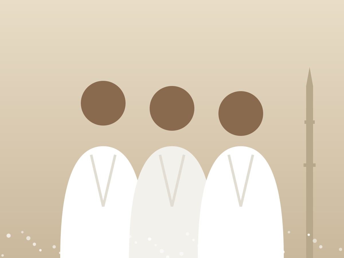 Pilgrims in ihram